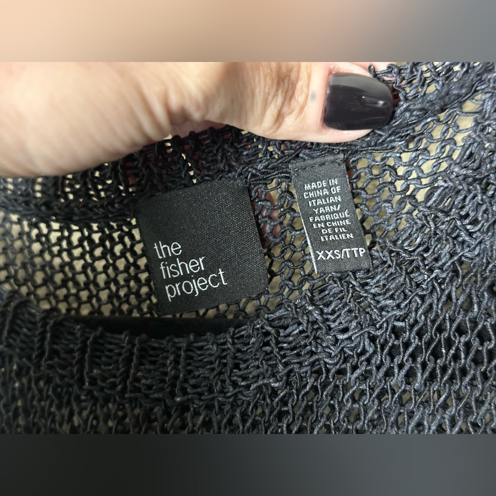THE FISHER PROJECT EILEEN FISHER LOOSE KNIT TANK XXS BLACK
#16